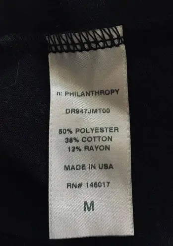 n:philanthropy Dress Golden Wrap Skirt Sleeveless Side Tie Black Women's Size M