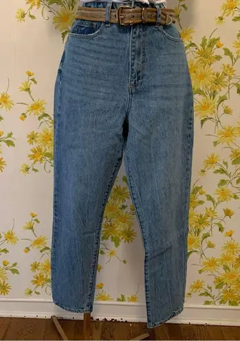 High waist Vintage rigid denim taper jeans Size 30