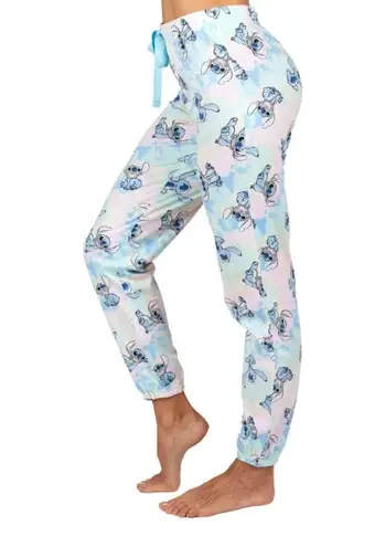 Disney Stitch Womens Cotton Pajama Pants, Sleepwear Bottoms, Stitch