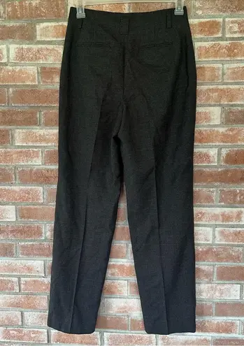Sundance 100% Wool Trousers Dress Pants Women’s 6 Charcoal Gray Professional