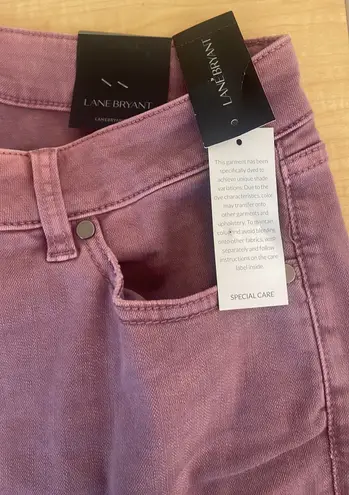 Lane Bryant 1094741 Lavender Girlfriend Cropped JEANS $70 NWT 16