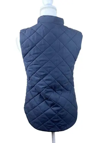 Laura Scott quilted gray vest, size Small, full zip