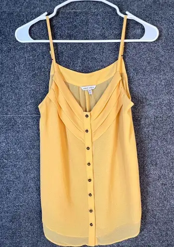 Naked Zebra  Cami Tank Top Size Medium Lined Yellow Casual Dressy Sleeveless