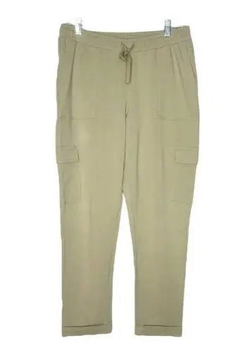 J.Jill  Pants Woman’s Crop Pants Tan Cargo Pockets Cuffed Hems Casual Size Small