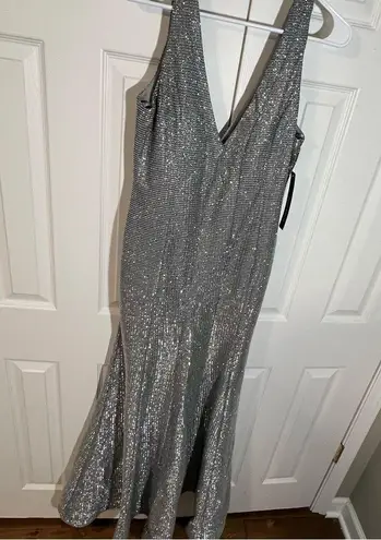 Sequin Hearts  are metallic gown dress size 7