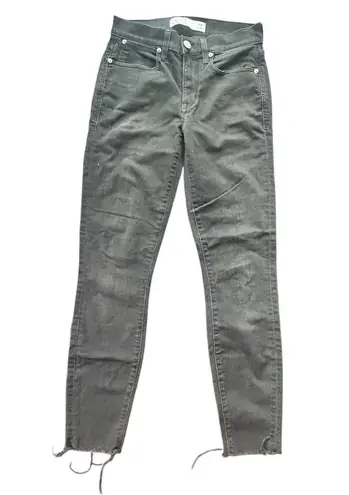 AYR The Chiller Black Eclipse Jeans Skinny Raw Hem Size W27 L28