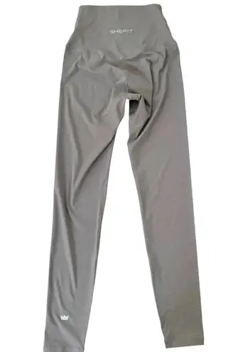 SheFit NEW Boss High Waisted Athletic Leggings Gray Size S NWT