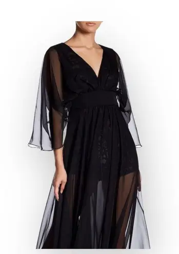 Lotus Threads new 𑁍 Lace Romper Overlay Gown Cocktail Maxi Dress 𑁍 Edgy Chic