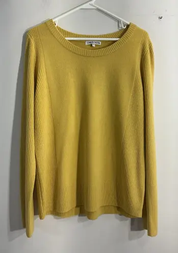 Carol Rose Womans Sweater XL Gold Crew Neck Pullover