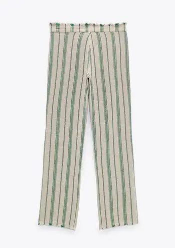 ZARA  The Beth Cotton Striped Pants