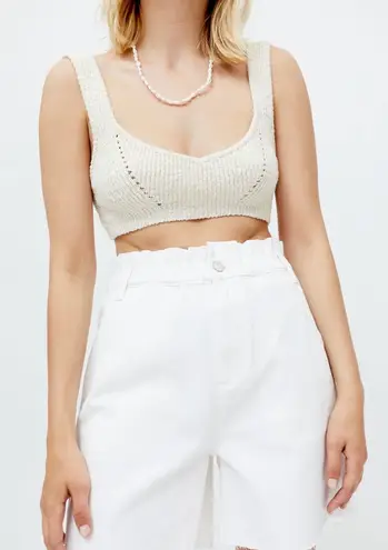 BDG Paperbag Bermuda Short - White Denim NWT - Image 1