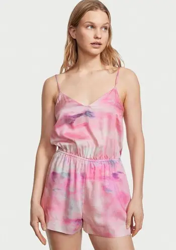 Victoria's Secret Naomi x - Play All Day Romper in Pink Tie Dye