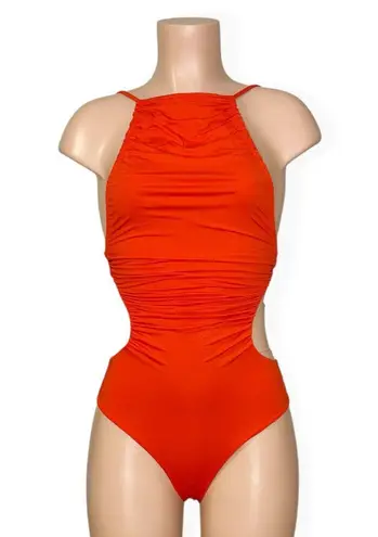 We Wore What Liv Cut-Out One Piece Swim, Poinciana, XS