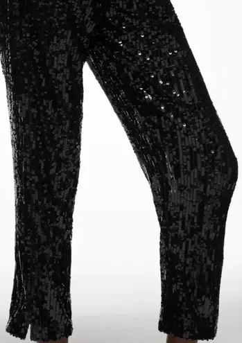 ZARA NWT  Bloggers Fav Sequined Black Trousers