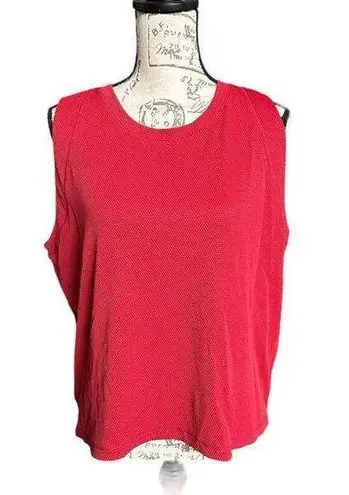 New Calia Carrie Underwood Bubble Mesh High Low Tank Top Autumn Rose XXL NWT