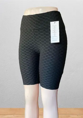 Scrunched up butt lifting leggings TikTok yoga shorts Black Size L