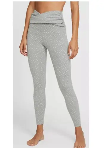 Nike  Women's Yoga Dots Twist Grey White 7/8 Tights Sz XXL Leggings High Waisted