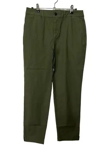 Alex Mill Women’s Alex Chinos Khaki Pants Army Olive Cropped Size 2 NWT New Green