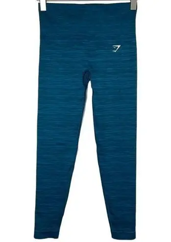 Gymshark  Atlantic Shark Blue Adapt Marl Seamless Leggings Small