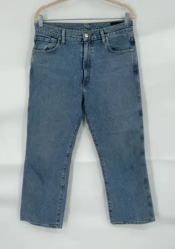 Goldsign Women 29 Straight Leg Medium Wash Denim Hugh Waist Boho Western Jeans