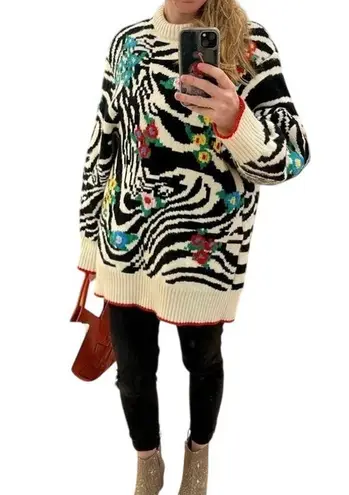 Philosophy di Lorenzo Serafini Animal Print Sweater Sz 46 US 10 / XL MSRP $1,135