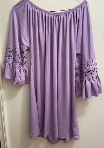 Winwin Lavender Bell Sleeve Tunic