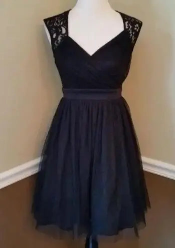 Mystic Black Lace & Mesh Sleeveless Party Dress by from ModCloth Whimsigoth S