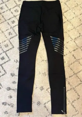 William Rast x Target Black Ponte Knit Moto Leggings Size Medium