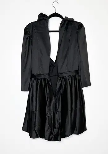 Mac Duggal NWOT Blazer Cocktail Mini Dress Satin 26913 Women's Black Size 6