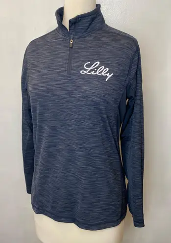 Elevate Womens Blue Pullover Shirt Size Medium Long Sleeve Activewear