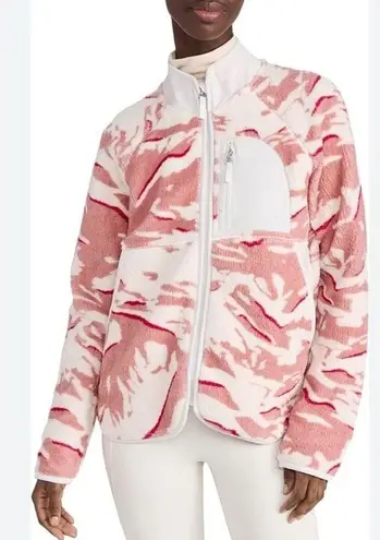 Sweaty Betty  PENNINIE ZIP THROUGH JACKET PINK PEAKS PRINT SIZE MEDIUM NWT