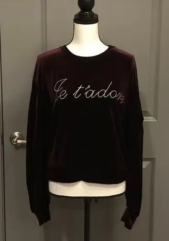 MISA Los Angeles Velvet Sweatshirt