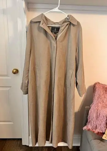 London Fog  Suede Trench Coat