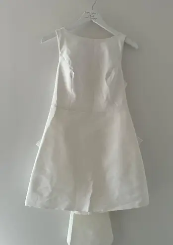 Sachin + Babi White Back Bow Mini Dress 8