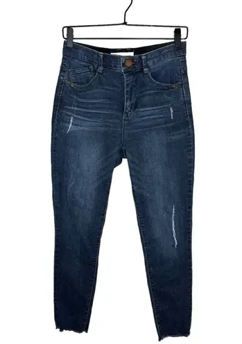 Democracy “Ab” Technology Medium Wash Distressed Skinny Jeans Size 4