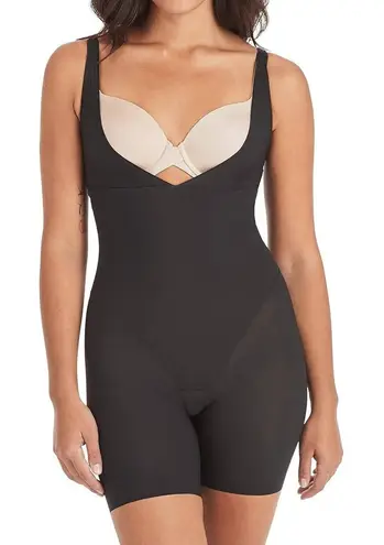 Maidenform Open-Bust Body Shaper Anti-Static Shapewear Black Women XL FL2556