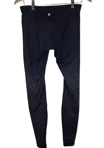 Lululemon  Wunder Under Pant III *Full-On Luon Deep‎ Dive Dip Slate Black Size 8