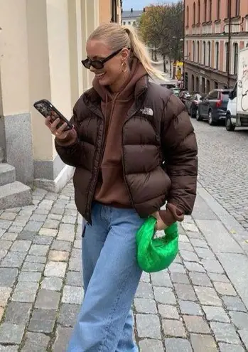 NorthFace 700 Brown Puffer Size M