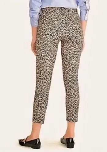 J.Crew  Leopard -print Winnie pant in stretch cotton capris  Size 10 H684 NWT