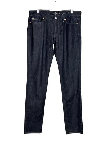 7 For All Mankind  Roxanne Straight Leg Jeans Womens Size‎ 32 Dark Wash Denim