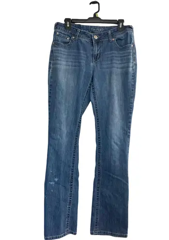 Maurice's , Women’s Distressed Jeans, Blue, Size 10 Long, Light Wash,