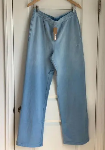 SKIMS French Terry Straight Leg Pant in Blue Bell, Size Small