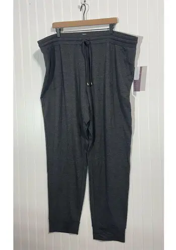 CJ Banks Women’s 3X 24/26W Charcoal Gray Jogger Pants NWT Soft Lounge Stretch