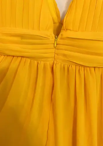 Love by Design Athen Plunging V-Neck Maxi Dress Yellow