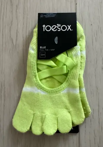 Toesox Full Toe Elle Pride Grip Women's Socks Size Small (6