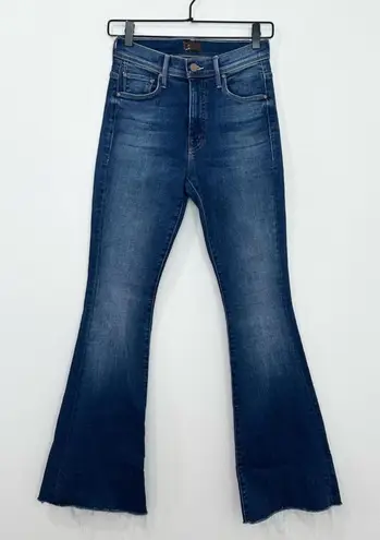 Mother Denim The Crusier Sneak Fray Flared Leg Jean In Hike Hike Baby size 25 Blue