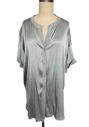 Lysse The Eco Stretch Satin Shirt Short Sleeve