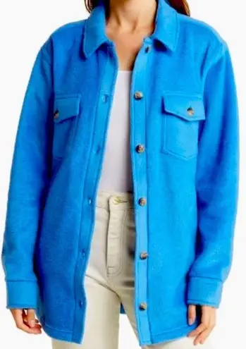 THREAD & SUPPLY Sapphire Blue Polar Fleece Shacket, New with Tag Blue Size XL