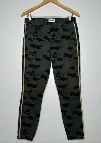 L'Agence L’ AGENCE Margot High Rise Camo with Gold Stripe Skinny Jeans Size 28