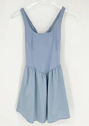 Halara NEW Breezeful Corset 2-1 Lined Dress M Blue